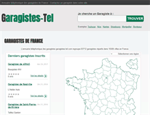 Tablet Screenshot of garagistes-tel.com